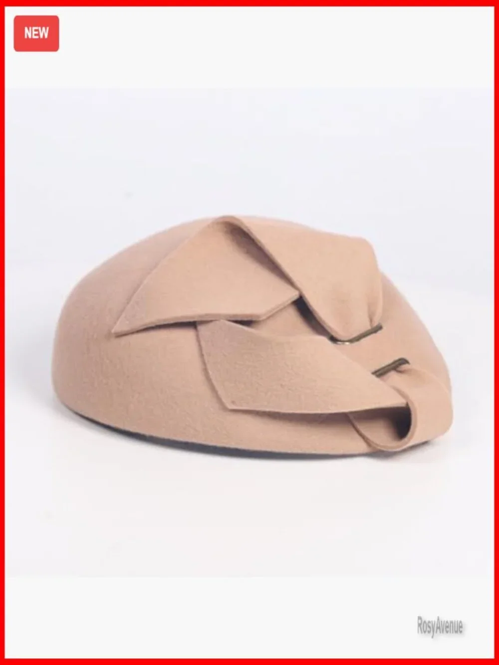 Wool Felt Fascinator Pillbox Hat for Church Tea Party Events